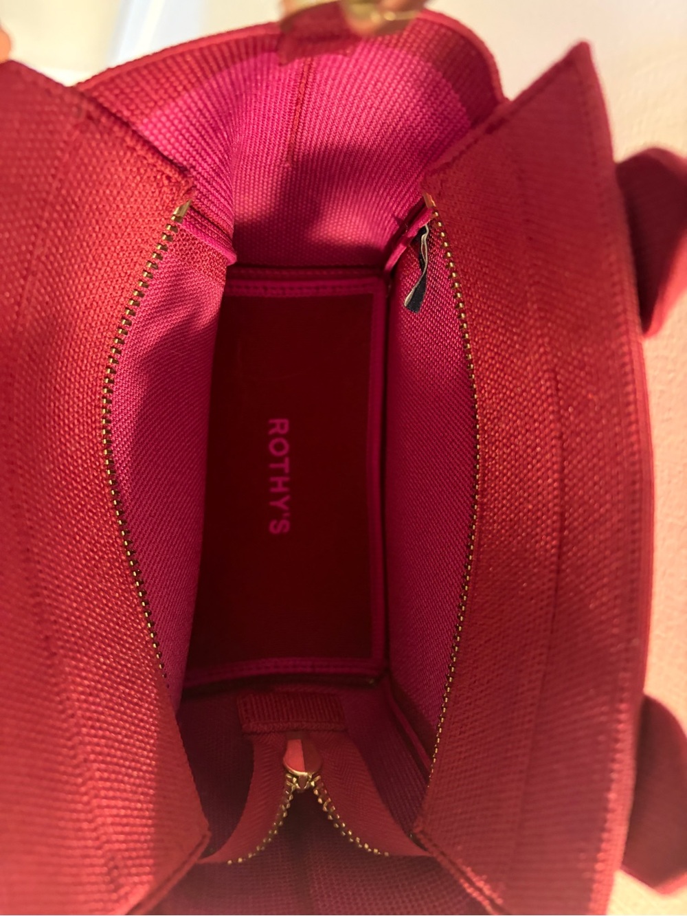 Rothy's The Mini Handbag in Beet Pink - Picture 4 of 4